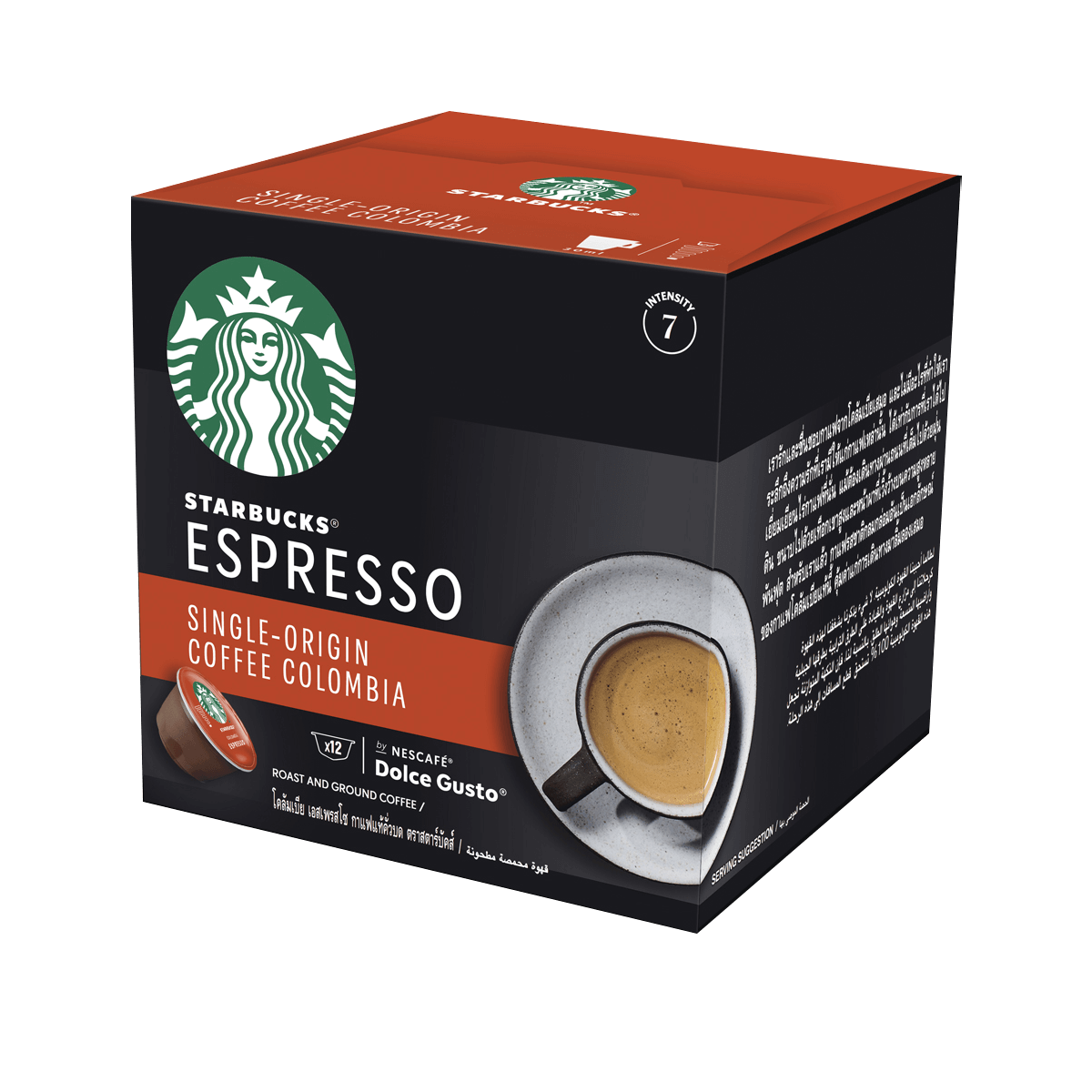 Starbucks Dolce Gusto Roast Ground Coffee Iced Caffe Americano 12Capsules  66g.