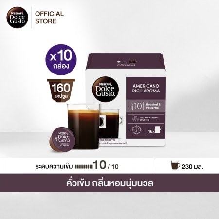 [APPLY OCT200 pay only 2,399] 10 Boxes of NESCAFÉ® Dolce Gusto® AMERICANO RICH AROMA