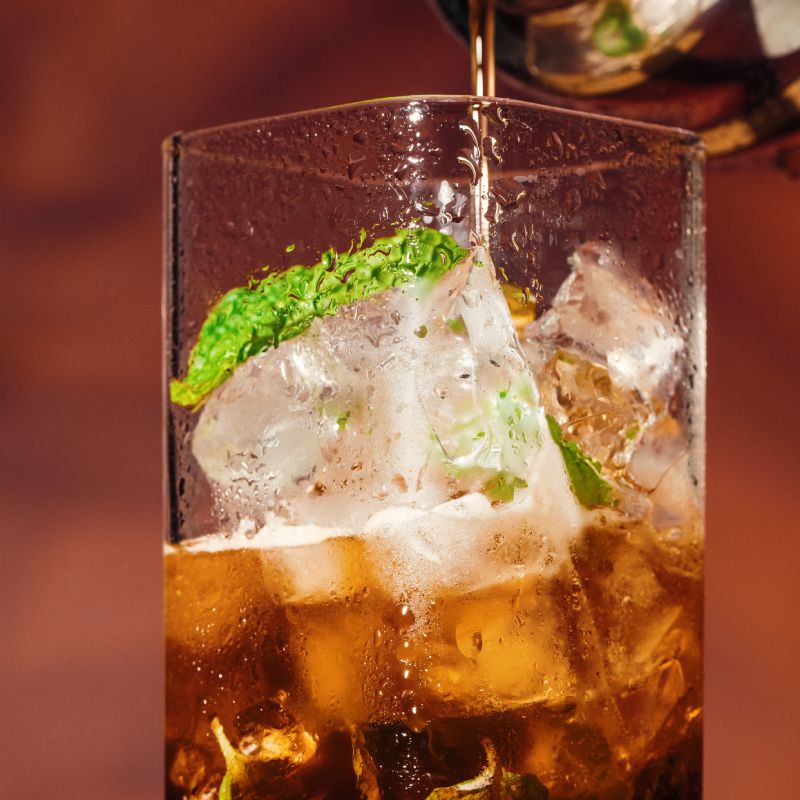 Sparkling Espresso With Mint