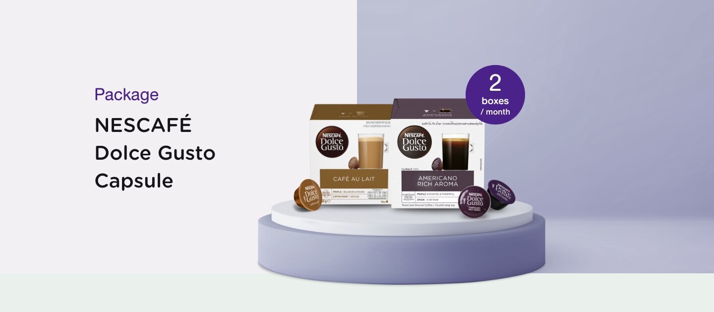 Monthly Package > NESCAFÉ Dolce Gusto Capsule Package